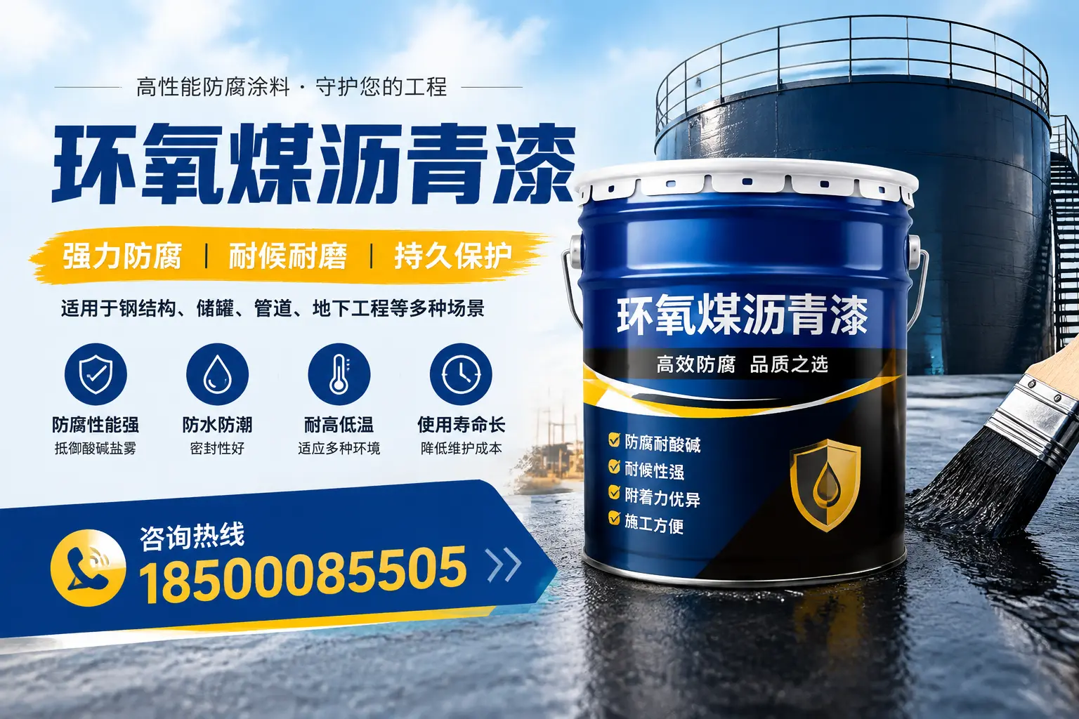 环氧煤沥青漆在工业中的应用，鄂尔多斯企业的选择